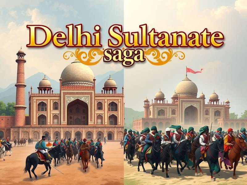 Comparison of game visuals with historical paintings of Delhi Sultanate